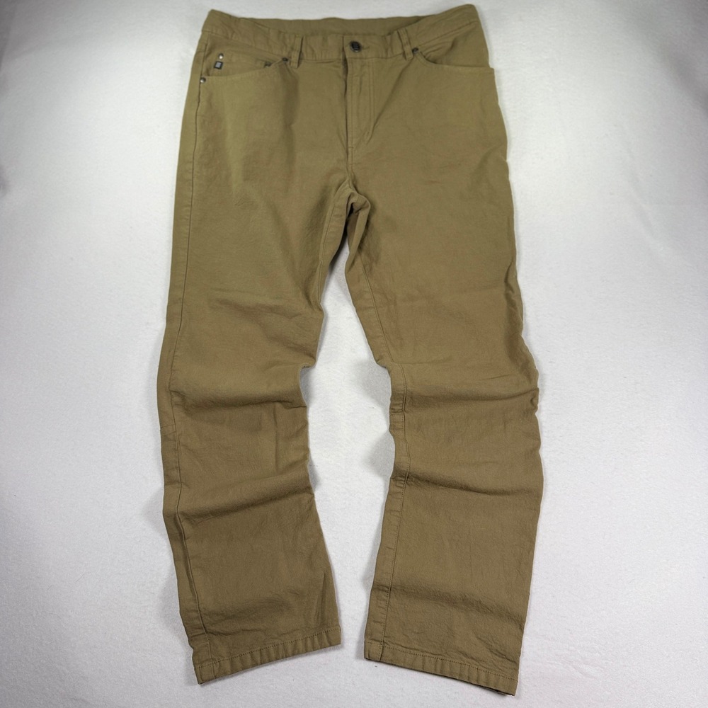 Free Fly Stretch Bamboo Canvas 5 Pocket Pant Men 34x32 Fits 34x31 Tan Khaki 5400